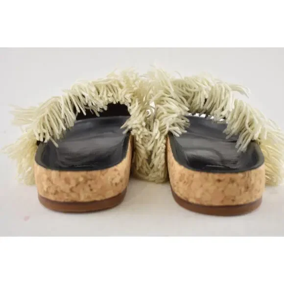 Chloe Kerenin Kilim Rug Tapestry Fringe Multicolor Slide Slip On Flat Sandal 36 - Picture 12 of 14